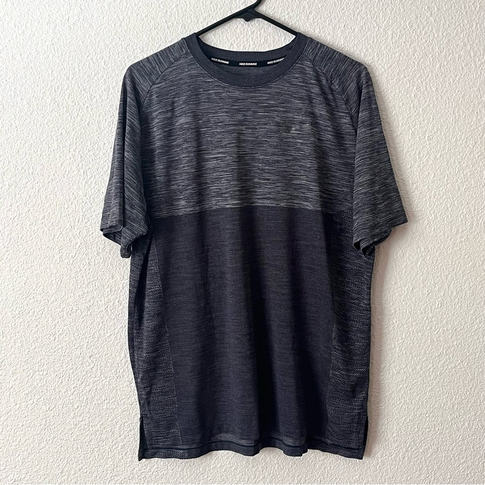 Nike Dri-fit Gray Athletic Training Running Gym Athleisure Shirt Mens L